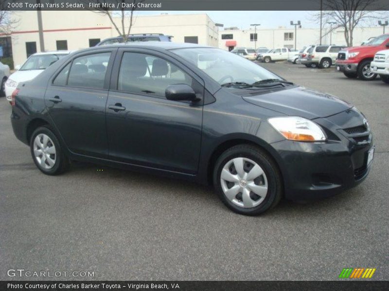 Flint Mica / Dark Charcoal 2008 Toyota Yaris S Sedan