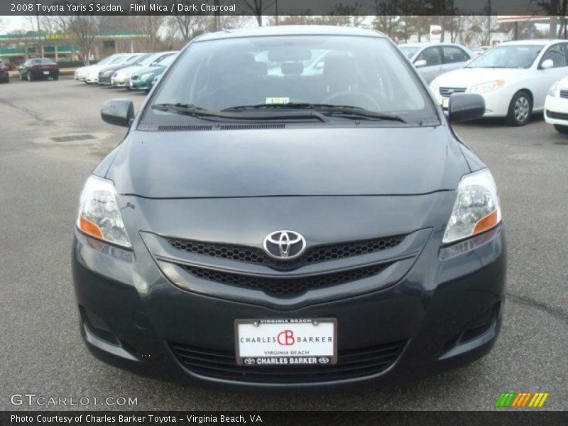 Flint Mica / Dark Charcoal 2008 Toyota Yaris S Sedan