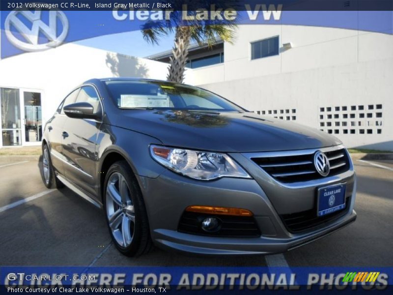 Island Gray Metallic / Black 2012 Volkswagen CC R-Line