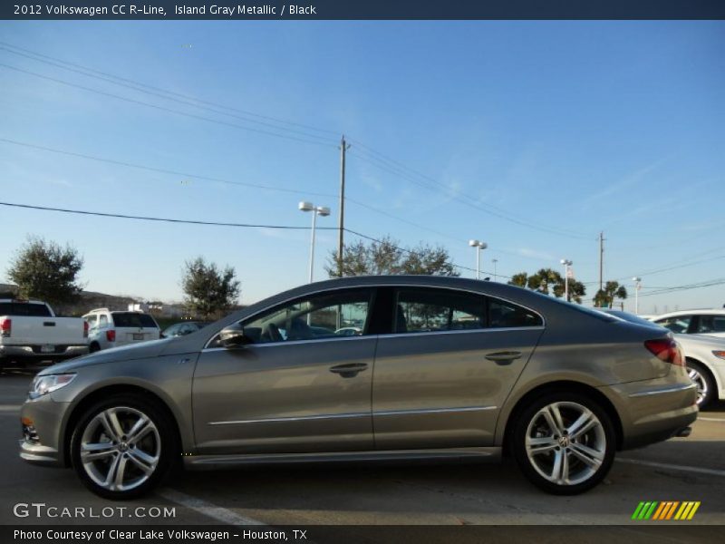 Island Gray Metallic / Black 2012 Volkswagen CC R-Line