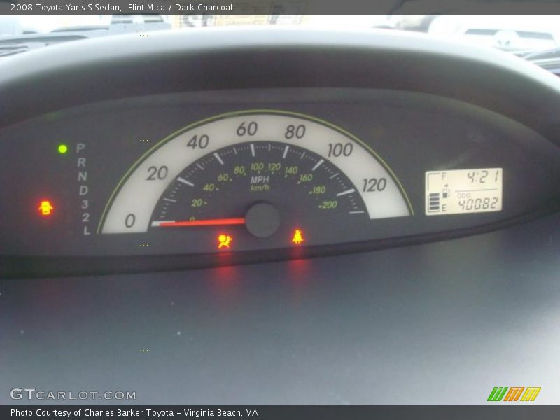 Flint Mica / Dark Charcoal 2008 Toyota Yaris S Sedan