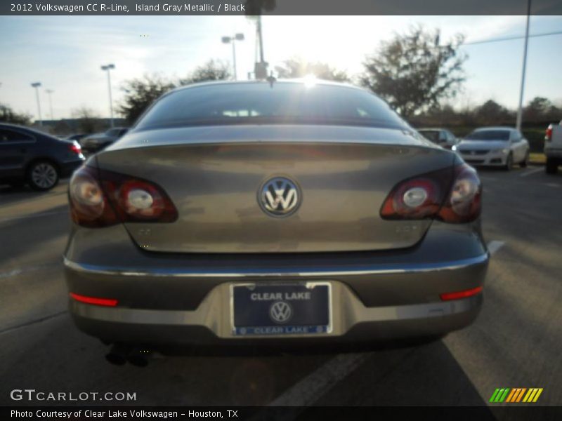 Island Gray Metallic / Black 2012 Volkswagen CC R-Line