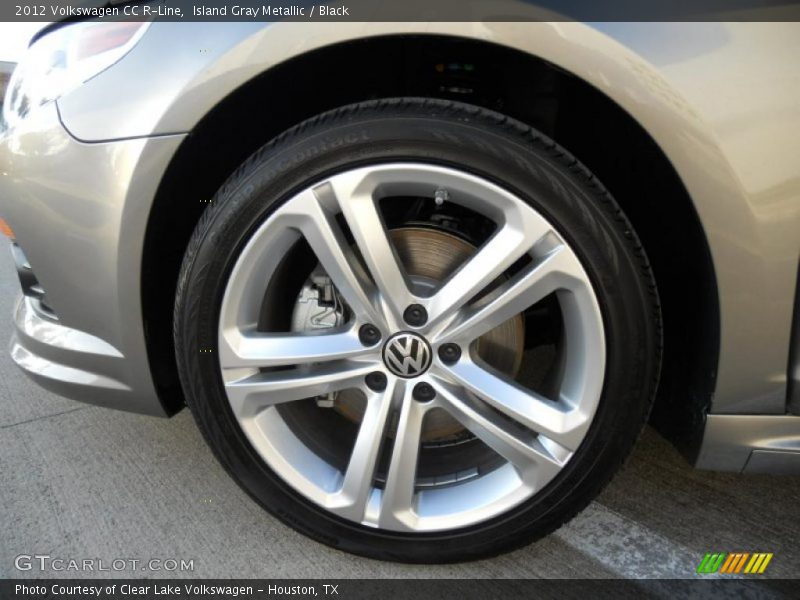 Island Gray Metallic / Black 2012 Volkswagen CC R-Line