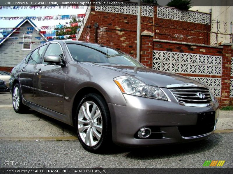 Diamond Graphite Metallic / Graphite 2008 Infiniti M 35x AWD Sedan