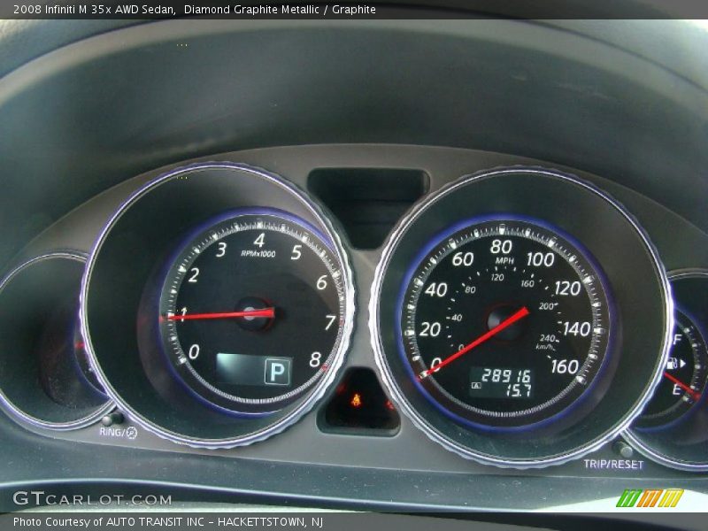 Diamond Graphite Metallic / Graphite 2008 Infiniti M 35x AWD Sedan