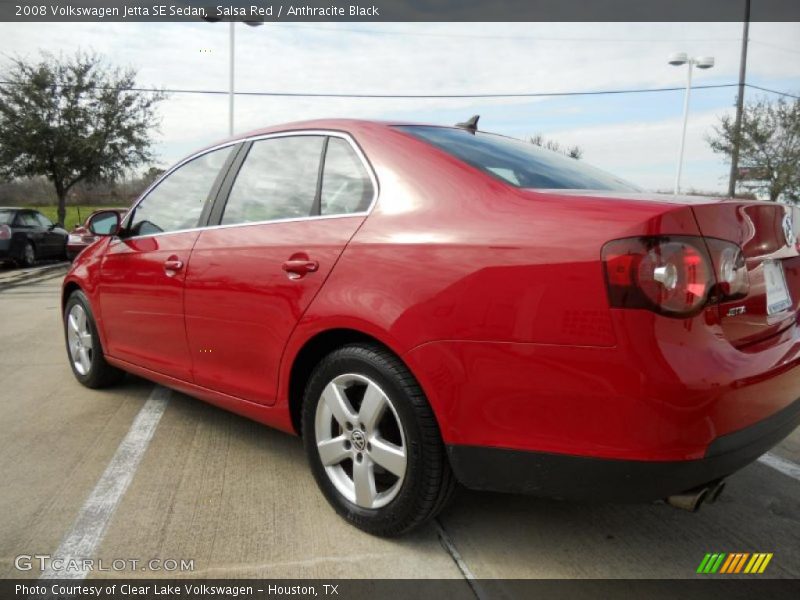 Salsa Red / Anthracite Black 2008 Volkswagen Jetta SE Sedan