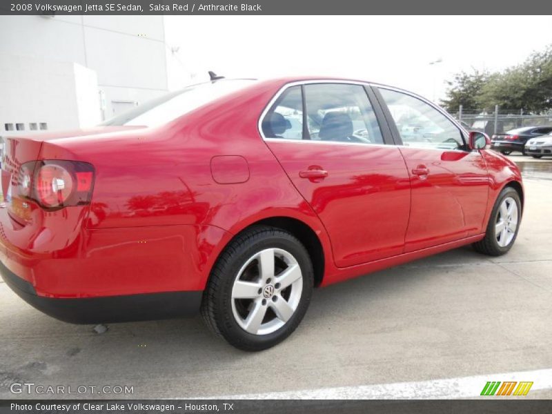 Salsa Red / Anthracite Black 2008 Volkswagen Jetta SE Sedan