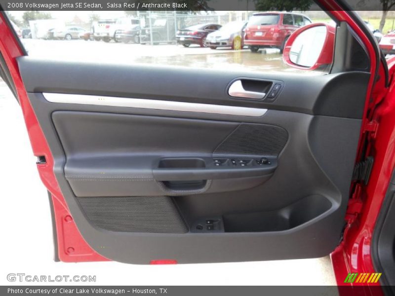 Salsa Red / Anthracite Black 2008 Volkswagen Jetta SE Sedan