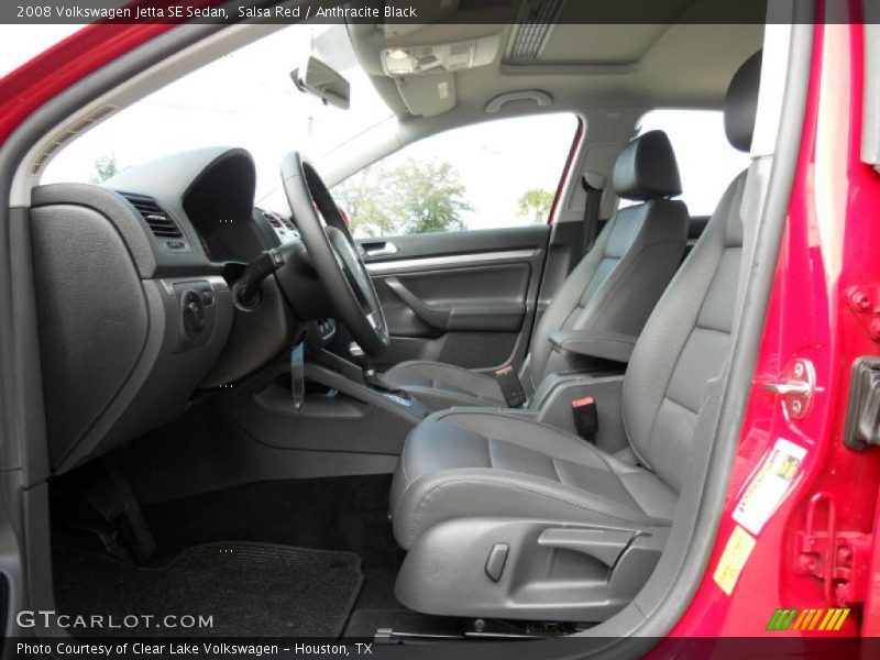 Salsa Red / Anthracite Black 2008 Volkswagen Jetta SE Sedan
