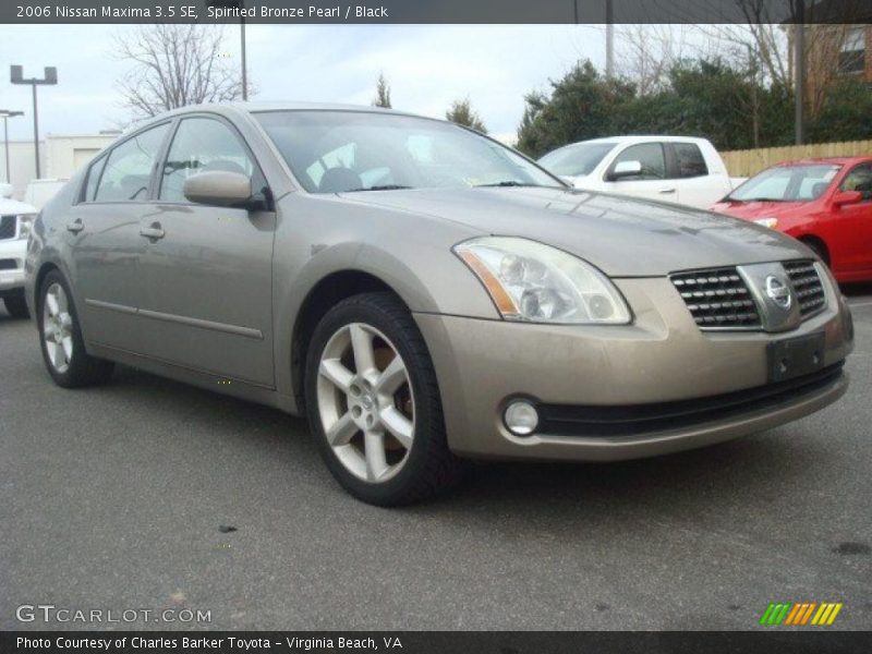 Spirited Bronze Pearl / Black 2006 Nissan Maxima 3.5 SE