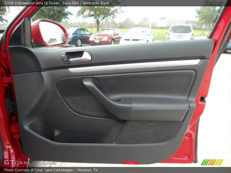 Salsa Red / Anthracite Black 2008 Volkswagen Jetta SE Sedan