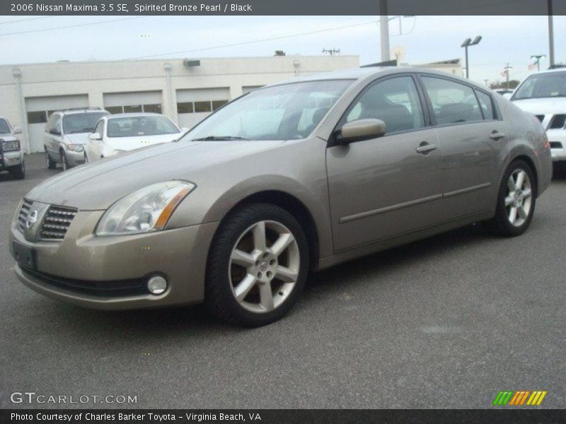 Spirited Bronze Pearl / Black 2006 Nissan Maxima 3.5 SE