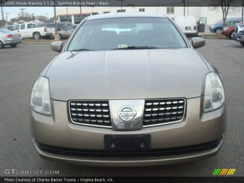 Spirited Bronze Pearl / Black 2006 Nissan Maxima 3.5 SE