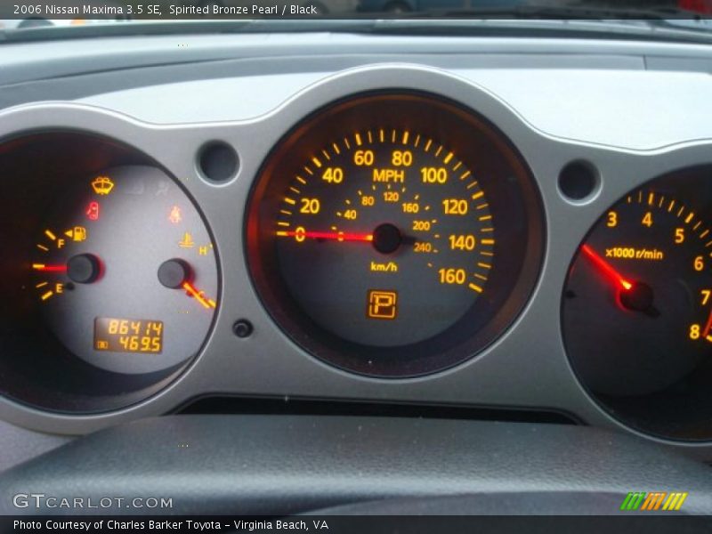 Spirited Bronze Pearl / Black 2006 Nissan Maxima 3.5 SE