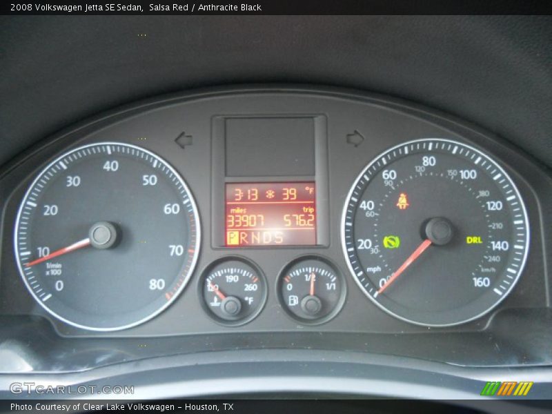 Salsa Red / Anthracite Black 2008 Volkswagen Jetta SE Sedan