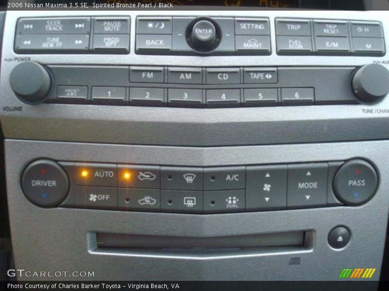 Spirited Bronze Pearl / Black 2006 Nissan Maxima 3.5 SE