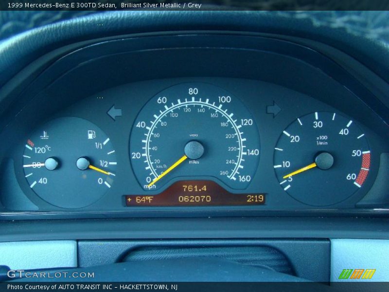  1999 E 300TD Sedan 300TD Sedan Gauges