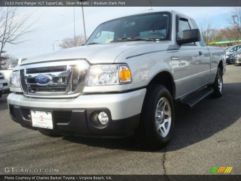 Silver Metallic / Medium Dark Flint 2010 Ford Ranger XLT SuperCab