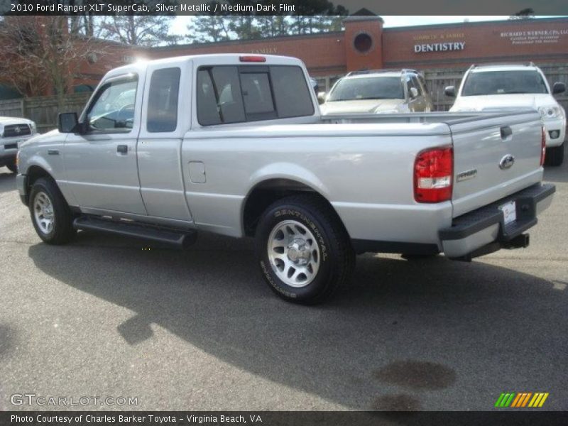 Silver Metallic / Medium Dark Flint 2010 Ford Ranger XLT SuperCab