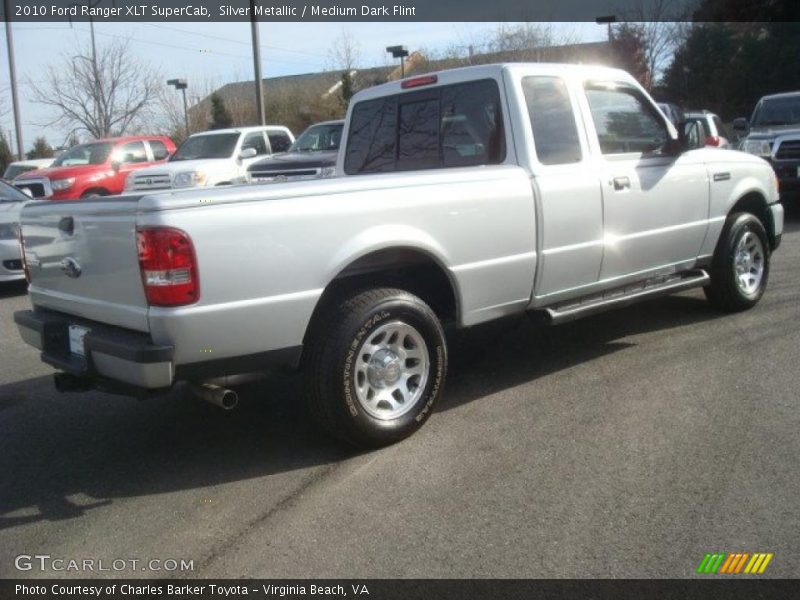 Silver Metallic / Medium Dark Flint 2010 Ford Ranger XLT SuperCab