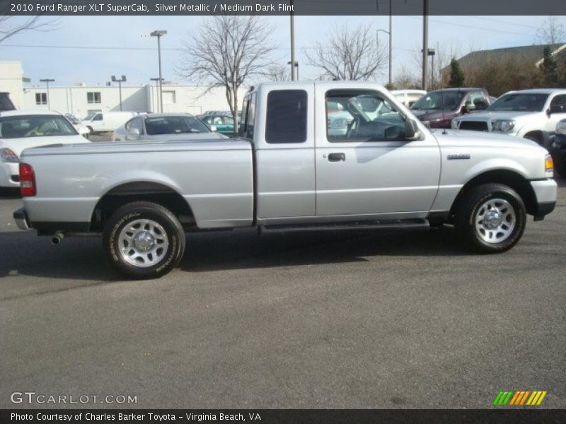 Silver Metallic / Medium Dark Flint 2010 Ford Ranger XLT SuperCab