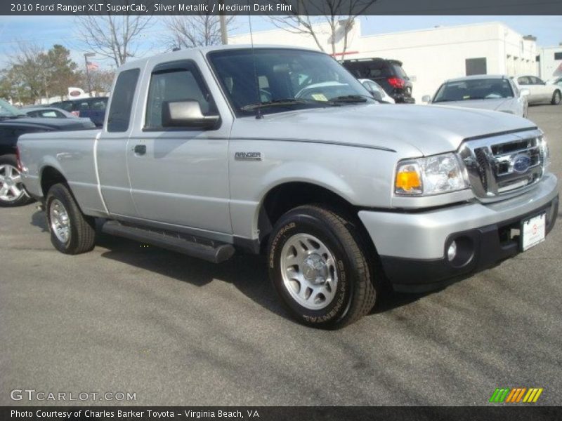 Silver Metallic / Medium Dark Flint 2010 Ford Ranger XLT SuperCab