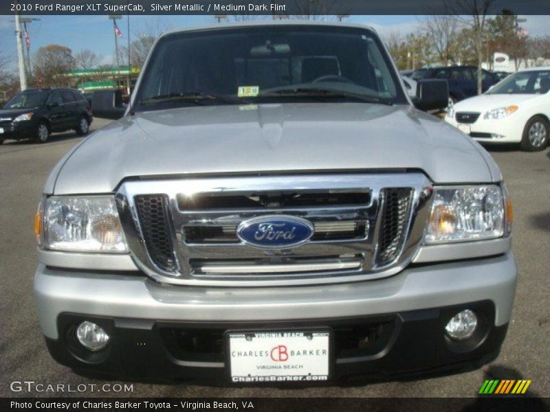 Silver Metallic / Medium Dark Flint 2010 Ford Ranger XLT SuperCab