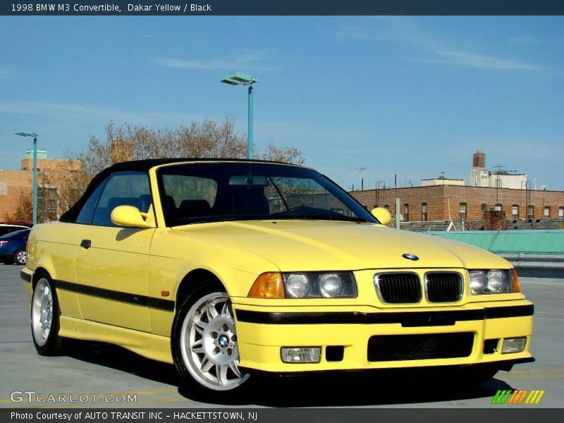 Dakar Yellow / Black 1998 BMW M3 Convertible