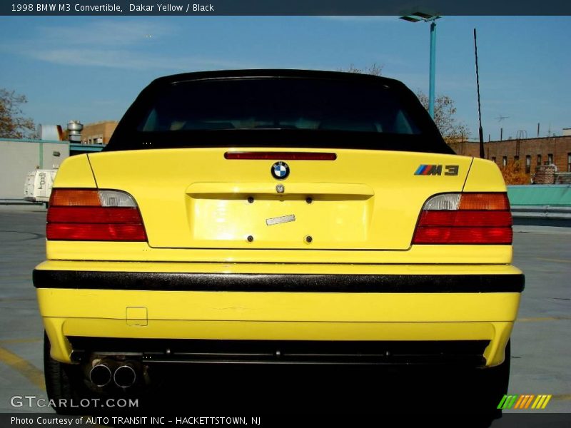 Dakar Yellow / Black 1998 BMW M3 Convertible