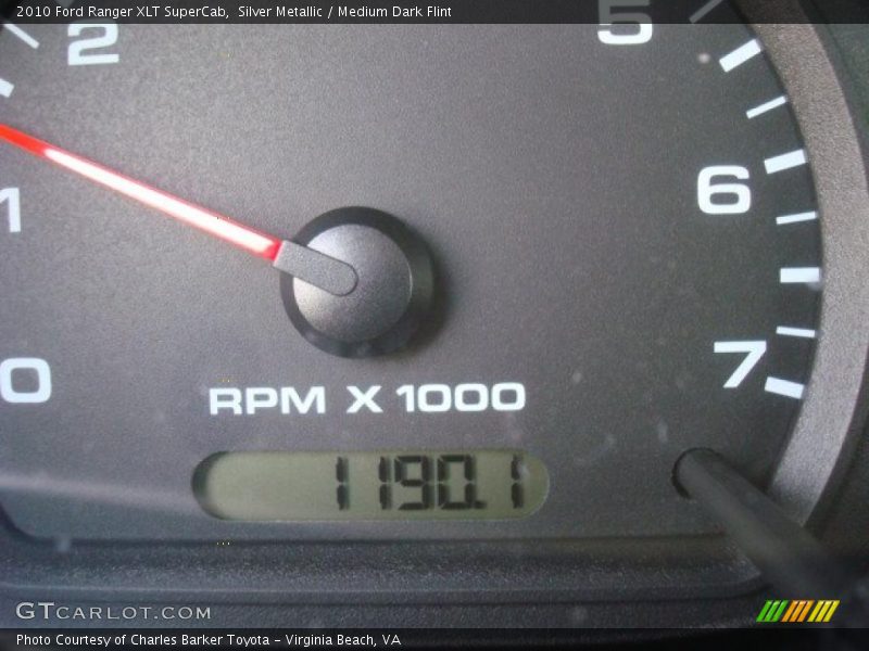 Silver Metallic / Medium Dark Flint 2010 Ford Ranger XLT SuperCab