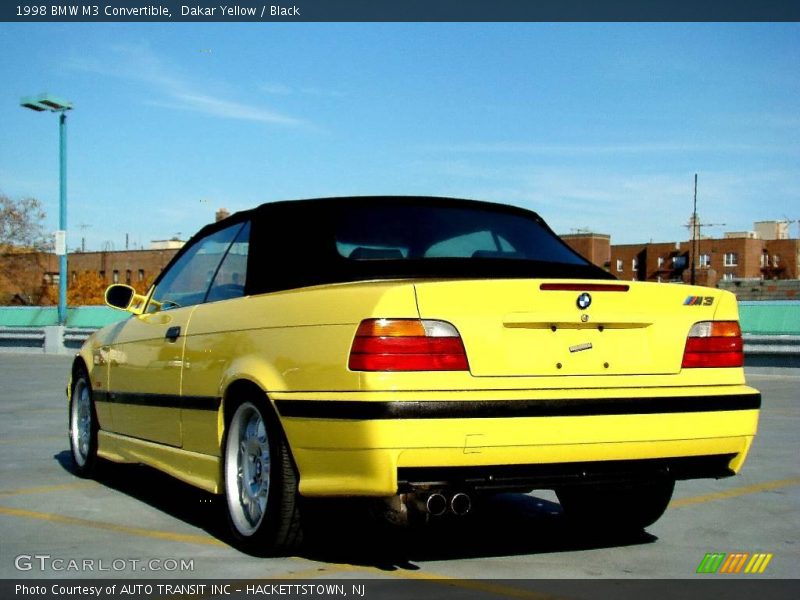  1998 M3 Convertible Dakar Yellow