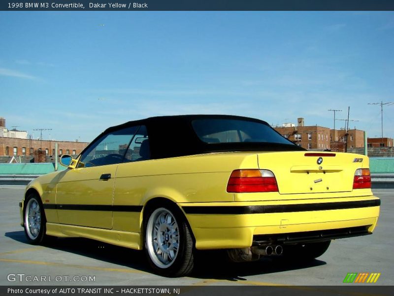 Dakar Yellow / Black 1998 BMW M3 Convertible