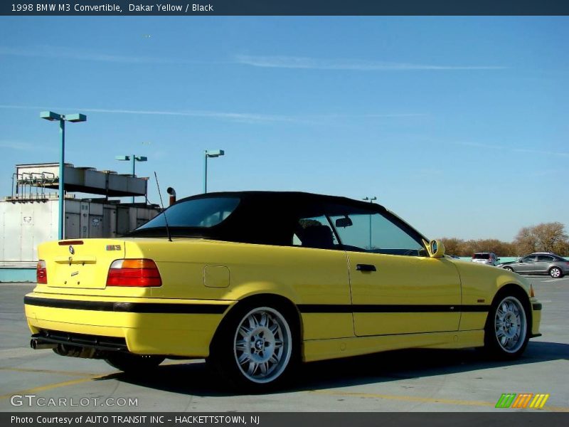 Dakar Yellow / Black 1998 BMW M3 Convertible
