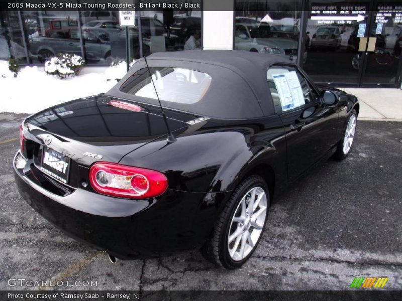 Brilliant Black / Black 2009 Mazda MX-5 Miata Touring Roadster