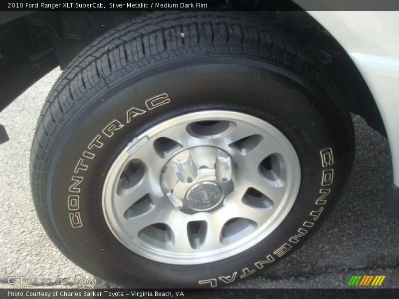 Silver Metallic / Medium Dark Flint 2010 Ford Ranger XLT SuperCab