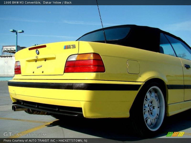 Dakar Yellow / Black 1998 BMW M3 Convertible