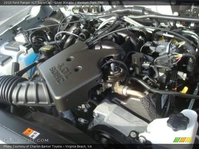 Silver Metallic / Medium Dark Flint 2010 Ford Ranger XLT SuperCab