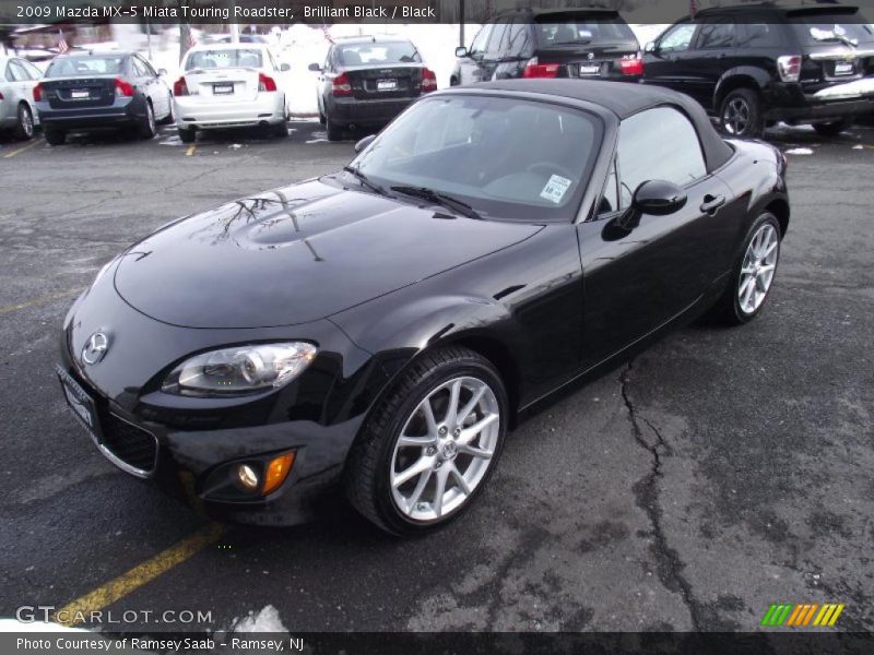 Brilliant Black / Black 2009 Mazda MX-5 Miata Touring Roadster