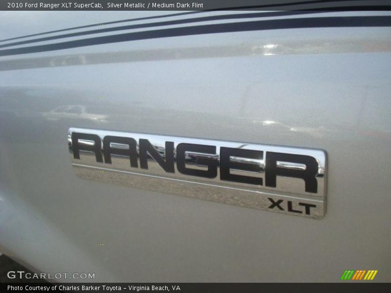 Silver Metallic / Medium Dark Flint 2010 Ford Ranger XLT SuperCab