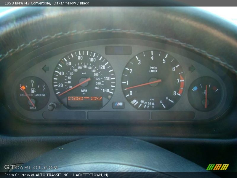 Dakar Yellow / Black 1998 BMW M3 Convertible
