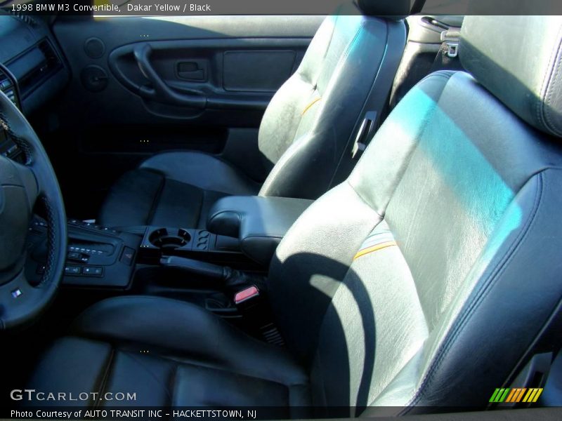 Dakar Yellow / Black 1998 BMW M3 Convertible