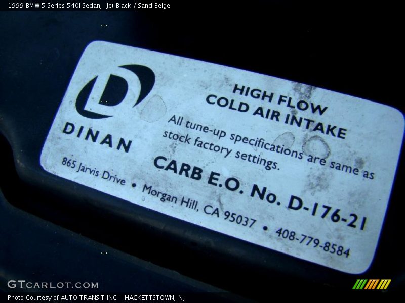 Jet Black / Sand Beige 1999 BMW 5 Series 540i Sedan