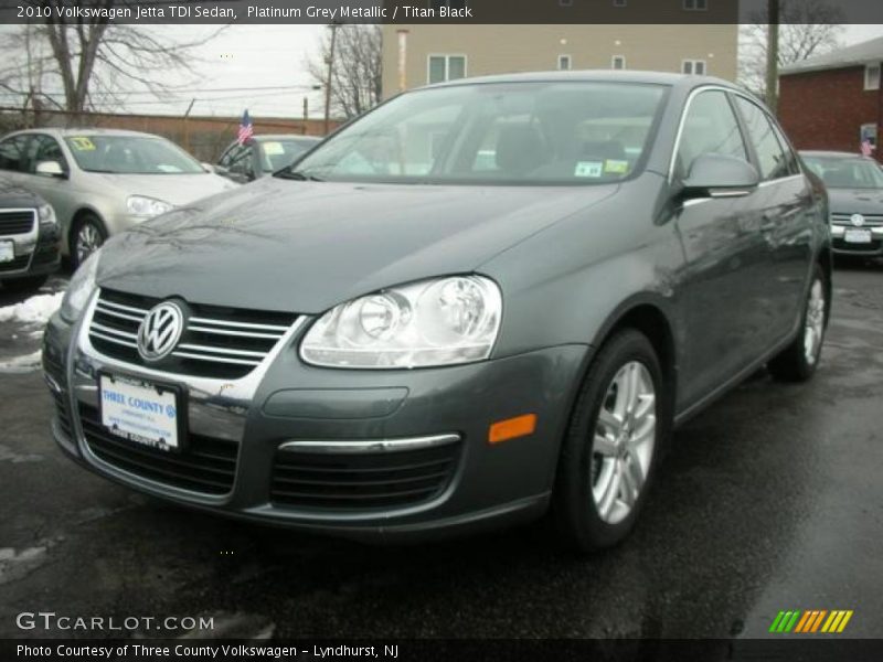 Platinum Grey Metallic / Titan Black 2010 Volkswagen Jetta TDI Sedan