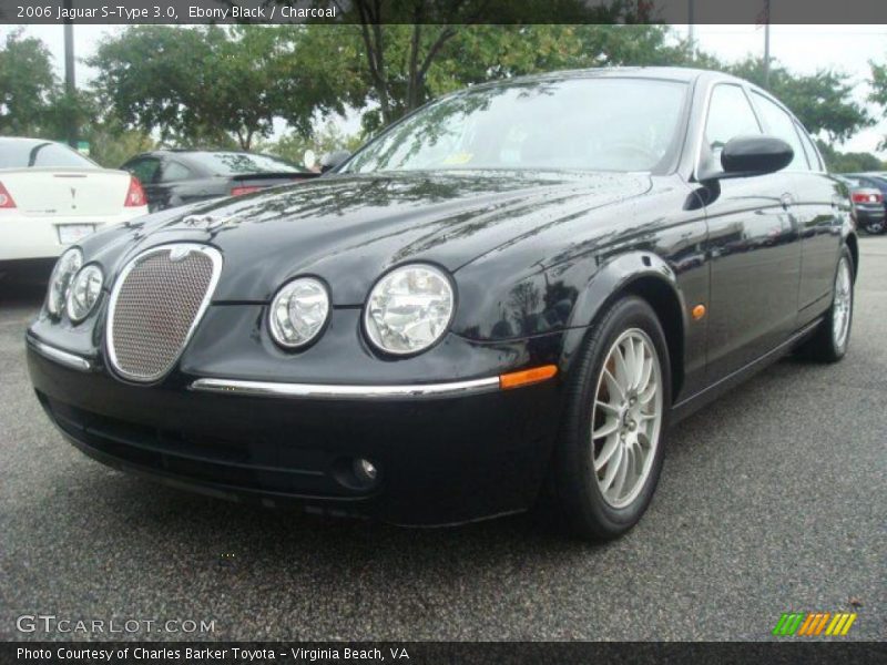 Ebony Black / Charcoal 2006 Jaguar S-Type 3.0