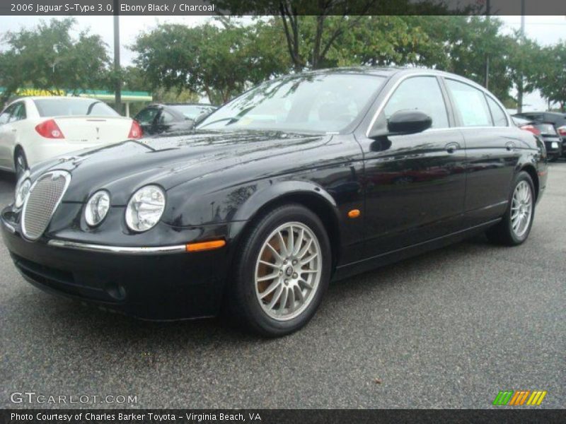 Ebony Black / Charcoal 2006 Jaguar S-Type 3.0