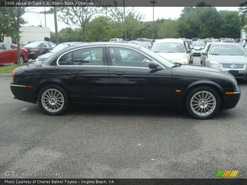 Ebony Black / Charcoal 2006 Jaguar S-Type 3.0