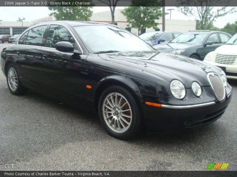 Ebony Black / Charcoal 2006 Jaguar S-Type 3.0