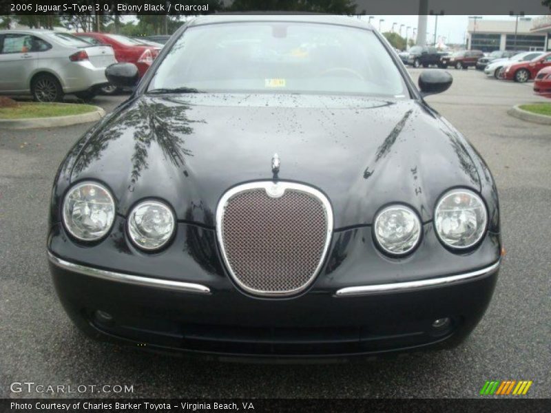 Ebony Black / Charcoal 2006 Jaguar S-Type 3.0