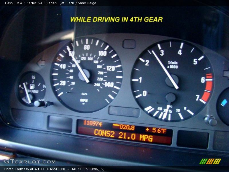 Jet Black / Sand Beige 1999 BMW 5 Series 540i Sedan