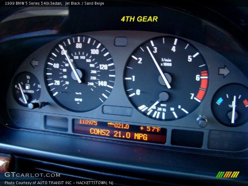 Jet Black / Sand Beige 1999 BMW 5 Series 540i Sedan